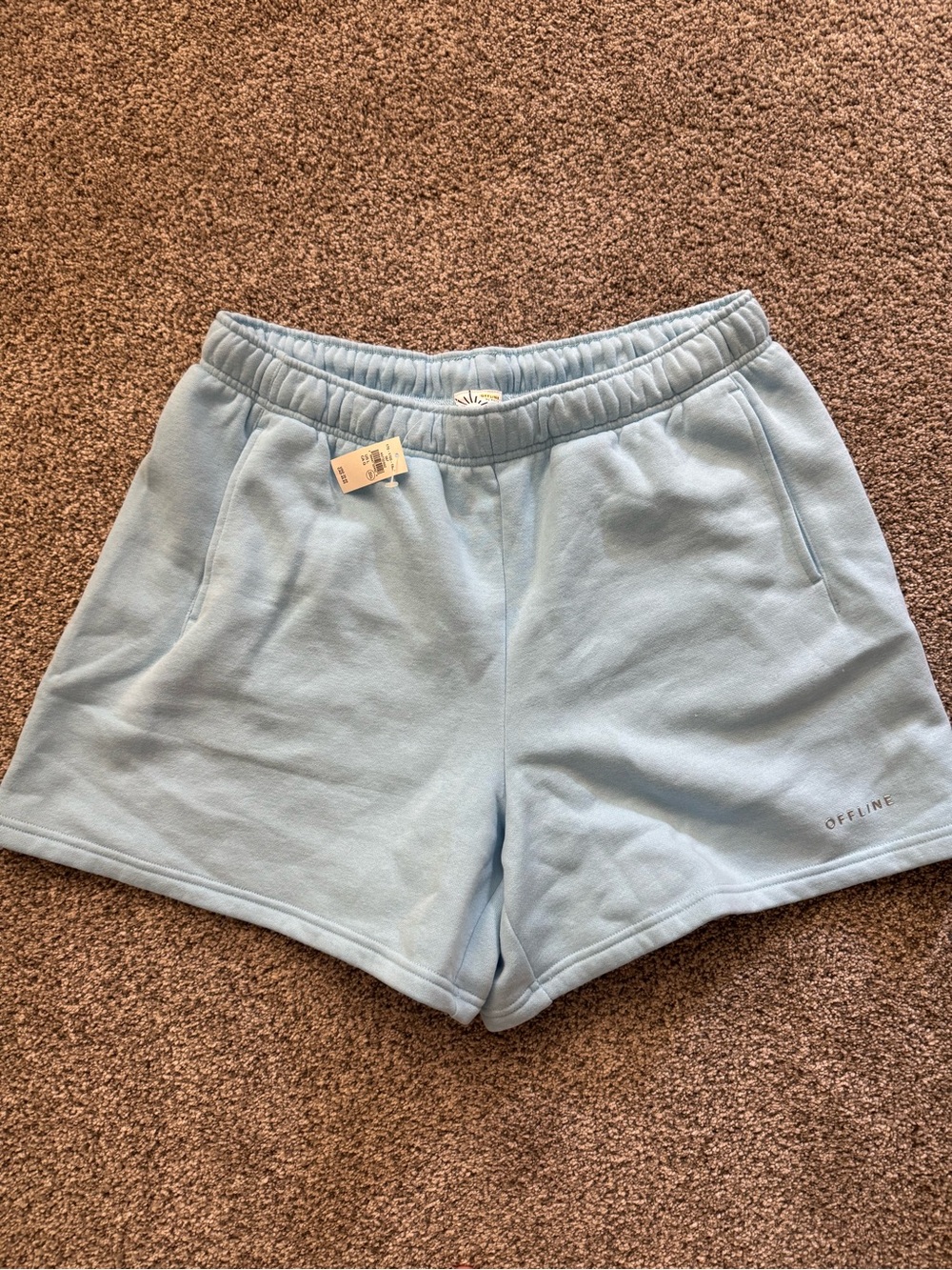 Light Blue Women's Athletic Lounge Shorts - Offline